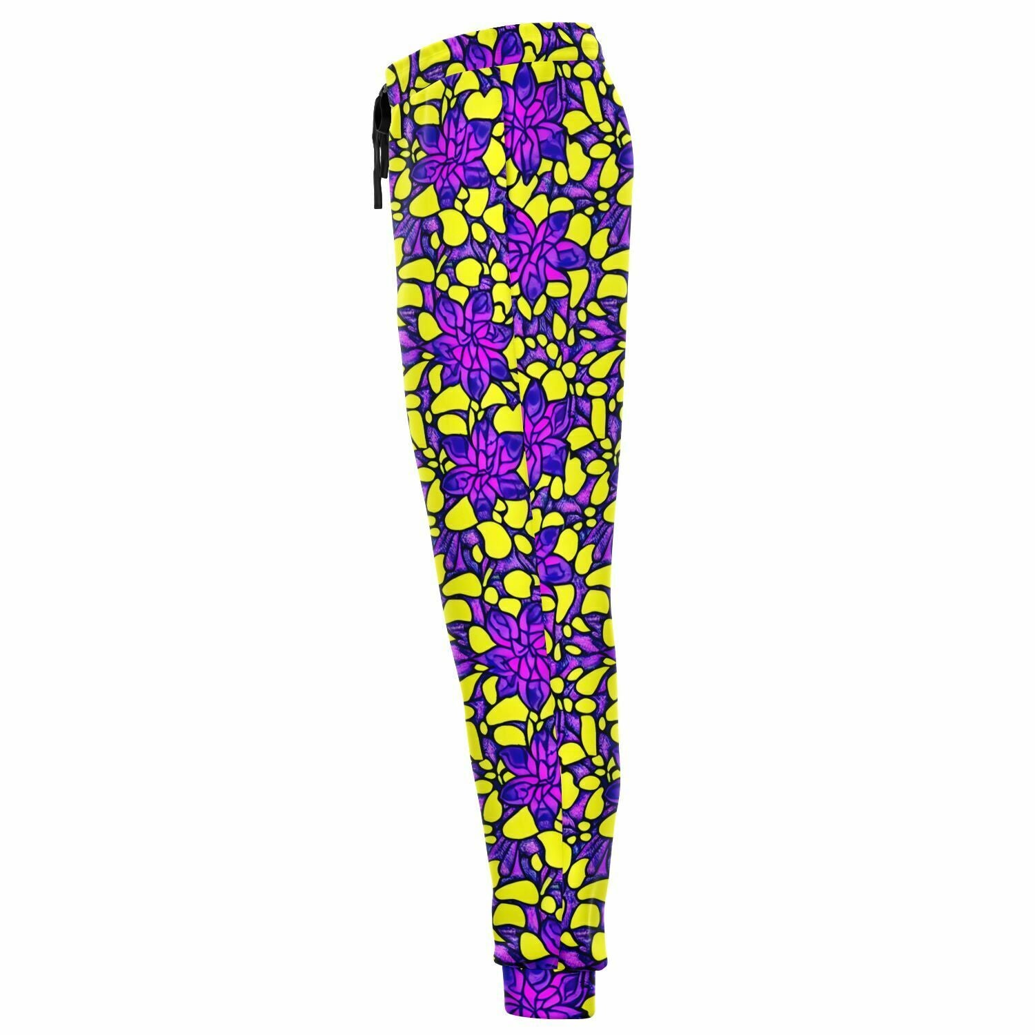 Vibrant Flower Print Athletic Jogger - Purdy Funk