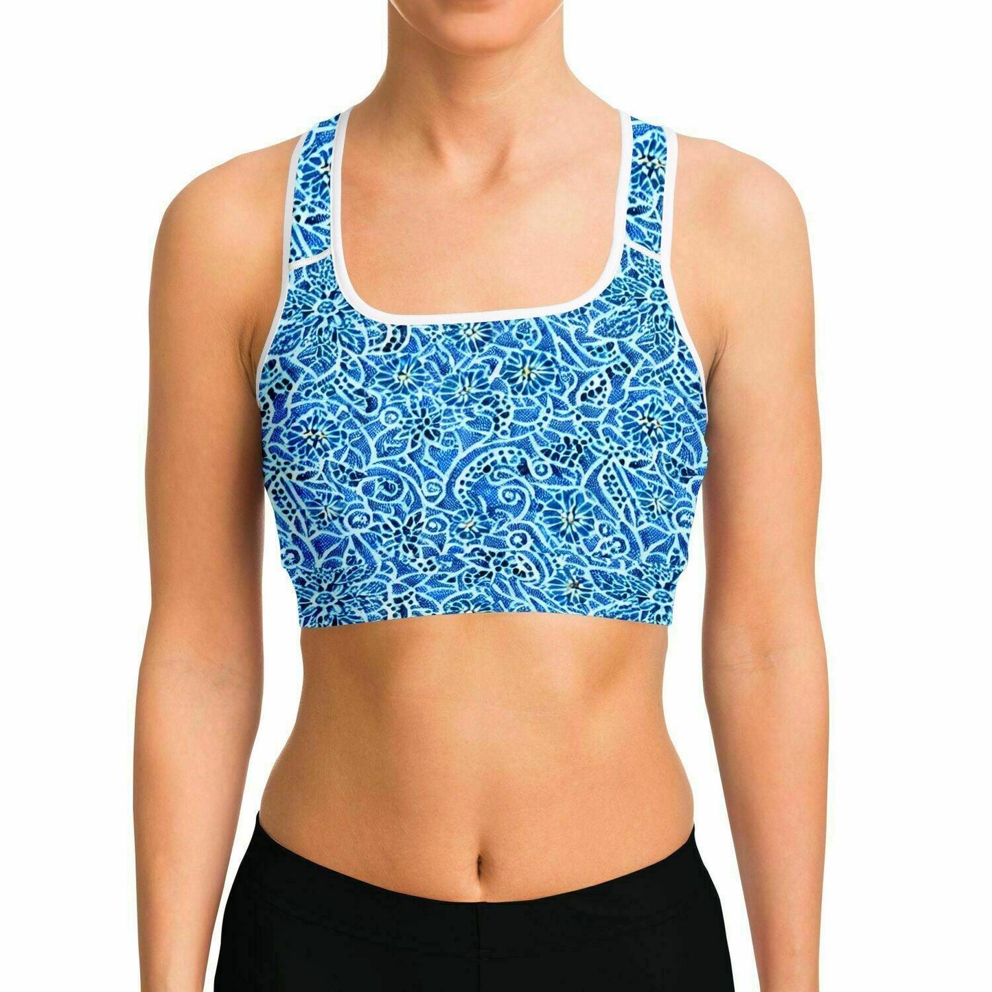 Paisley Print Sports Bra - Purdy Funk